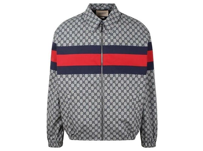 Gucci Giacca in cotone con stampa GG ZAPEV Multicolore - vista 4