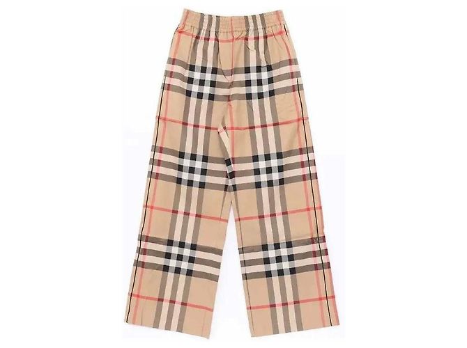 Burberry Pantaloni in twill di cotone a scacchi Multicolore - vista 4