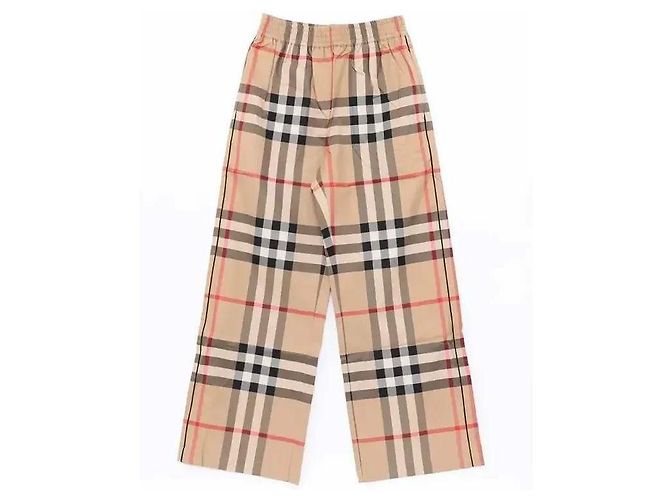 Burberry Pantaloni in twill di cotone a scacchi Multicolore - vista 5