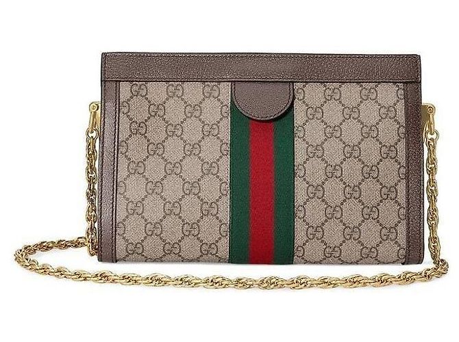 Gucci Borsa a Spalla Ophidia GG Supreme Multicolore - vista 6