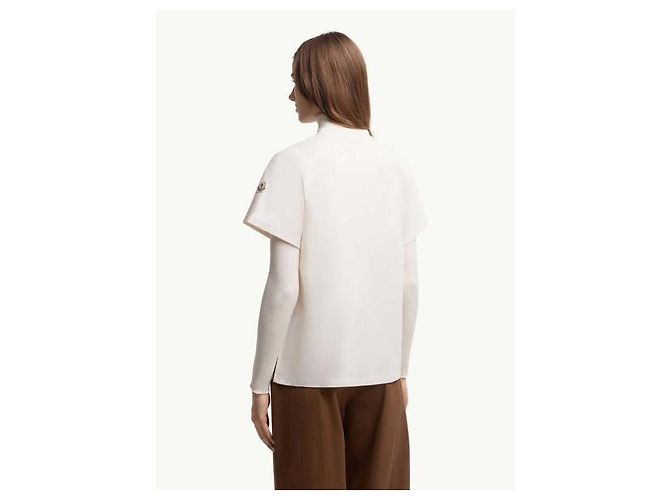 Moncler Baumwoll-T-Shirt mit Logo Mehrfarben - Ansicht 6