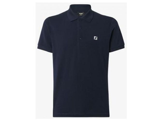 Fendi Polo aus Metall-Piqué Mehrfarben - Ansicht 4