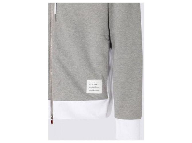 Thom Browne Moletom com zíper em jersey clássico - vista 6