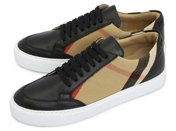 Burberry Karierte Leder-Sneaker Mehrfarben - Ansicht 4