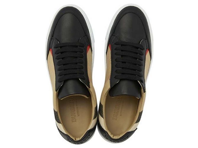 Burberry Karierte Leder-Sneaker Mehrfarben - Ansicht 5