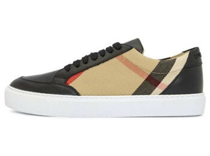 Burberry Karierte Leder-Sneaker Mehrfarben - Ansicht 6