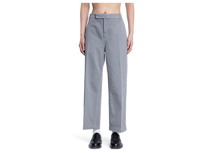 Thom Browne Pantaloni utility in twill di cotone - vista 4