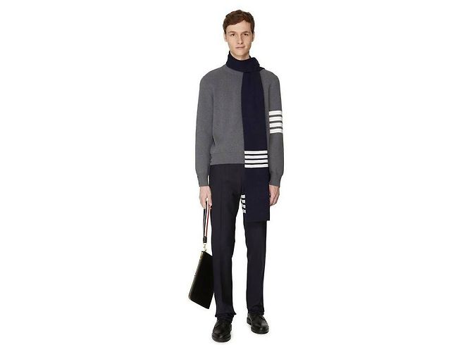 Thom Browne Bar Stripe Milano Stitch Knit - view 7