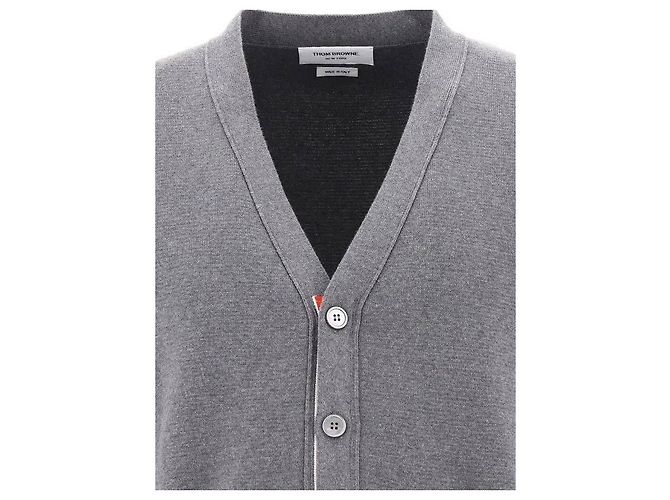 Thom Browne Streifen Milano Strickjacke Braun - Ansicht 6