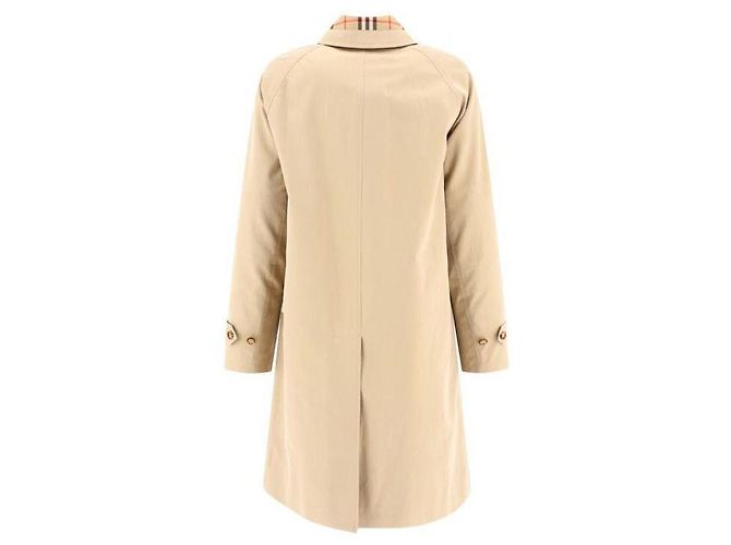 Burberry Manteau en Gabardine de Coton Multicolore - vue 5