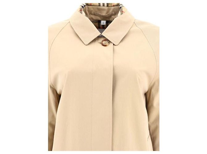 Burberry Manteau en Gabardine de Coton Multicolore - vue 6