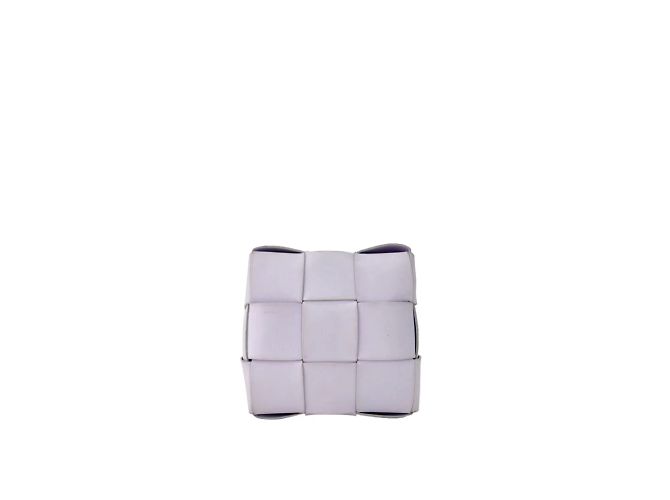 Cassette Bottega Veneta Intrecciato Leder Eimer Tasche klein Auster Braun - Ansicht 6