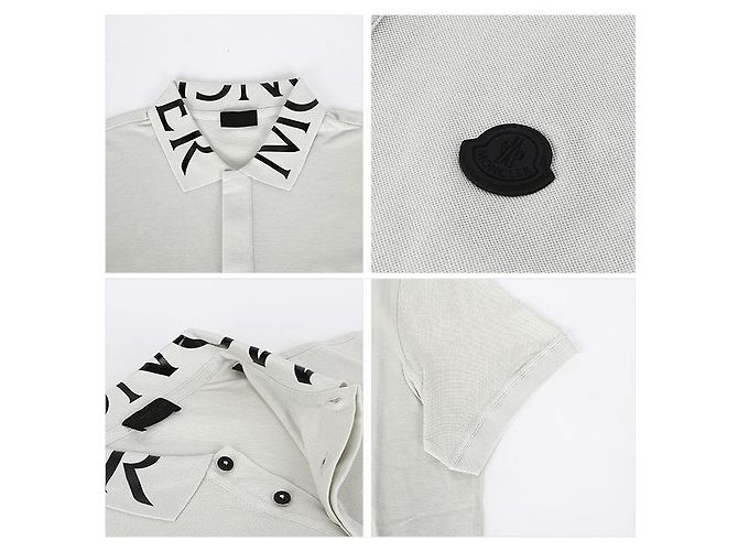 Camisa Polo com Logo Moncler - vista 3