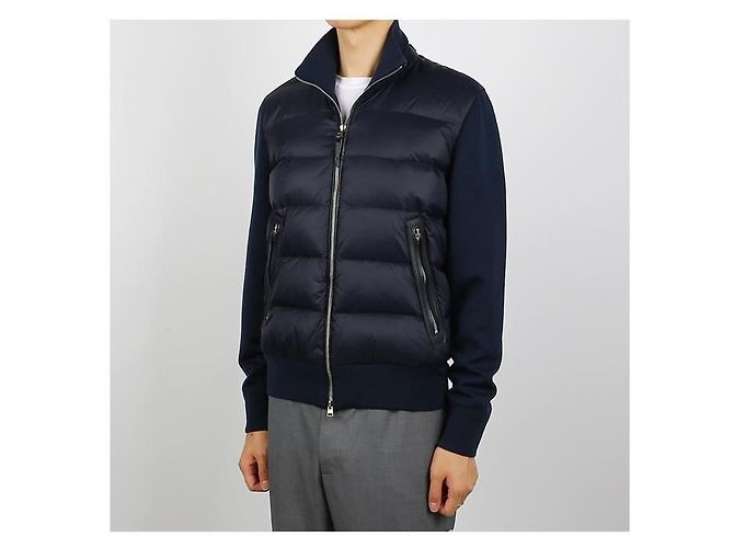 Tom Ford Blouson in nylon e piumino Blu - vista 2