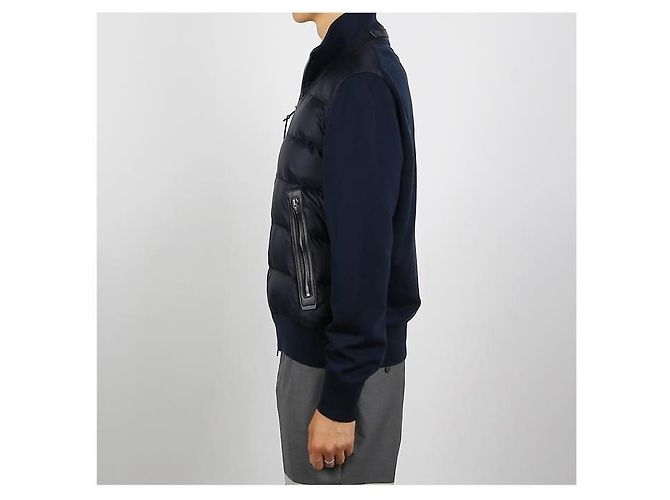 Tom Ford Blouson in nylon e piumino Blu - vista 3