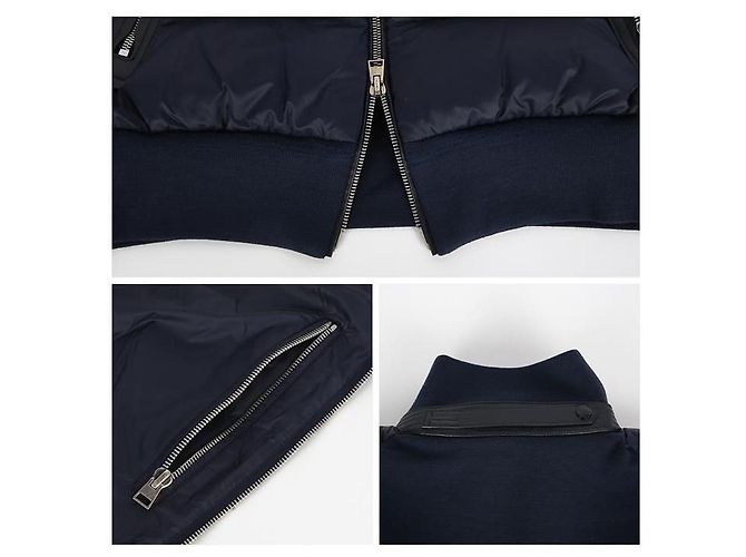 Tom Ford Blouson in nylon e piumino Blu - vista 6