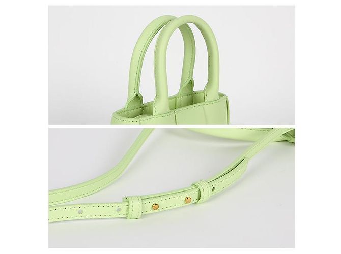 Bottega Veneta Mini Borsa Tote Cassette Verde - vista 5
