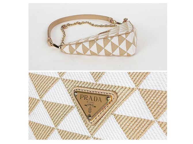 Prada Bestickte Mini-Tasche VDOM Braun - Ansicht 11