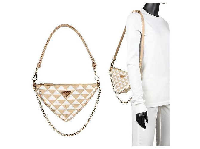 Prada Bestickte Mini-Tasche VDOM Braun - Ansicht 8