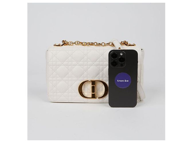 Dior Caro Medium Schulter-Crossbody-Tasche mit Kette Golden - Ansicht 10