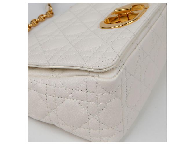Dior Caro Medium Schulter-Crossbody-Tasche mit Kette Golden - Ansicht 8