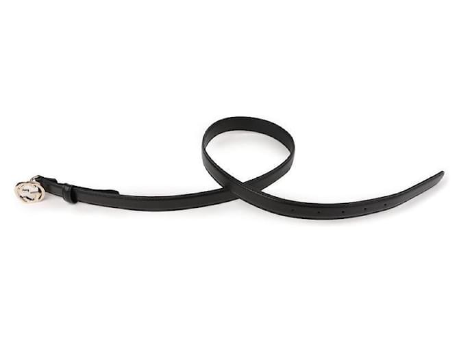 Gucci Cinturón con hebilla entrelazada Negro - vista 5
