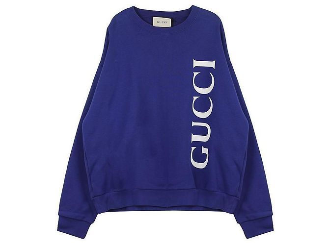 Gucci Moletom com logo Azul - vista 3