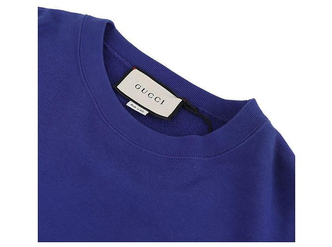 Gucci Moletom com logo Azul - vista 5