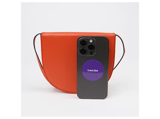 Loewe Mini borsa a spalla incrociata Heel Pouch Arancione - vista 7