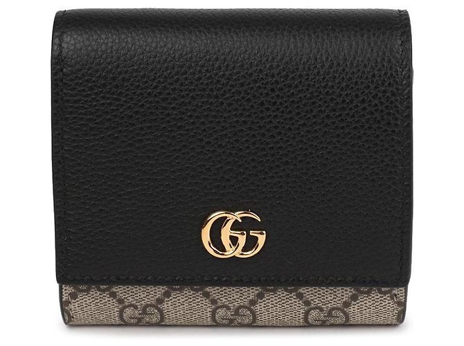 Gucci GG Marmont Bicolor Compact Wallet Schwarz - Ansicht 3