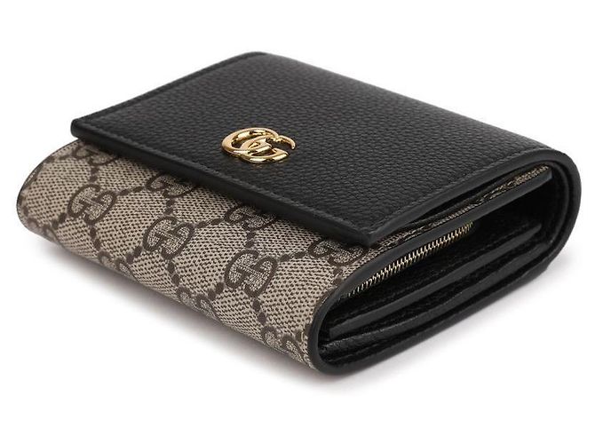 Gucci GG Marmont Bicolor Compact Wallet Schwarz - Ansicht 6