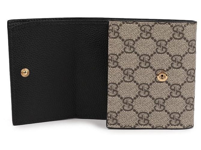 Gucci GG Marmont Bicolor Compact Wallet Schwarz - Ansicht 7