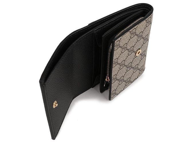 Gucci GG Marmont Bicolor Compact Wallet Schwarz - Ansicht 8