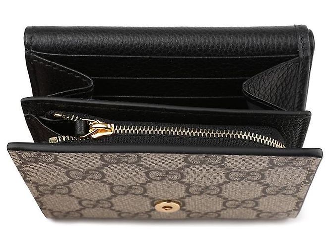Gucci GG Marmont Bicolor Compact Wallet Schwarz - Ansicht 9