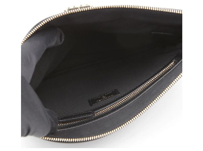 Chanel Clutch Chevron Boy Medio Nero - vista 8