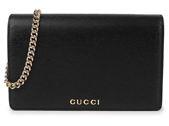 Gucci Script Chain Wallet Schwarz - Ansicht 3
