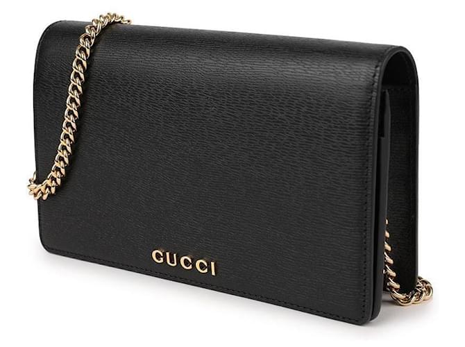 Gucci Script Chain Wallet Schwarz - Ansicht 4