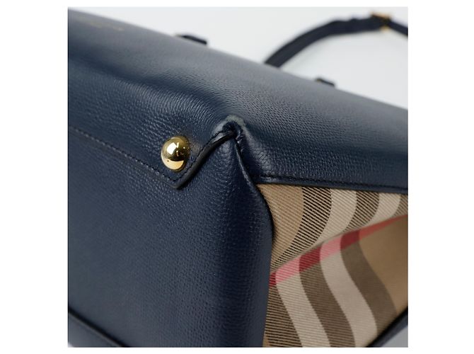 Burberry Borsa a spalla media Banner Blu - vista 10