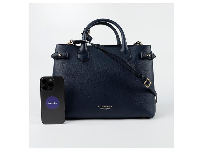 Burberry Borsa a spalla media Banner Blu - vista 11
