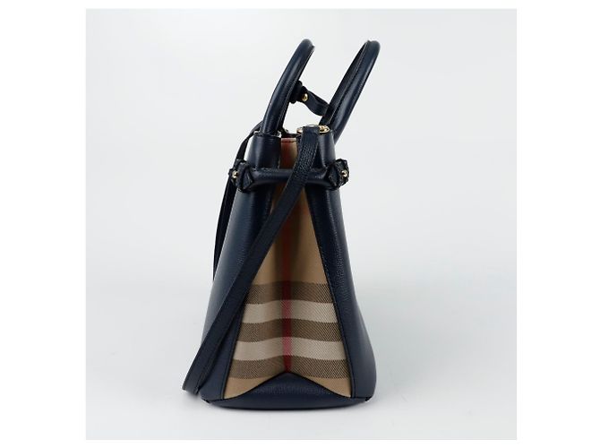 Burberry Borsa a spalla media Banner Blu - vista 3