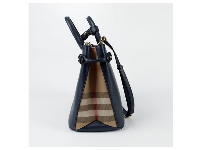 Burberry Borsa a spalla media Banner Blu - vista 6