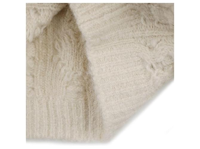 Isabel Marant Strickjacke mit Zopfmuster Weiß - Ansicht 7