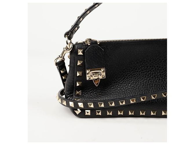 Valentino Bolso de Hombro Rockstud Small Tote Negro - vista 2