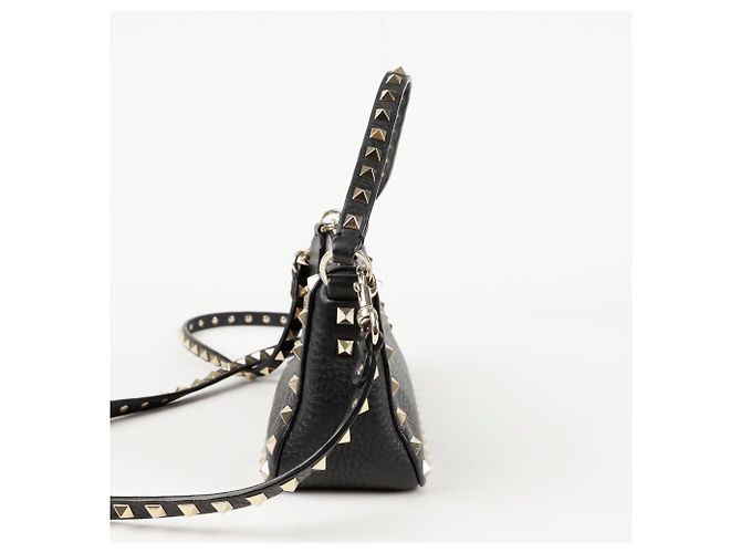 Valentino Bolso de Hombro Rockstud Small Tote Negro - vista 3