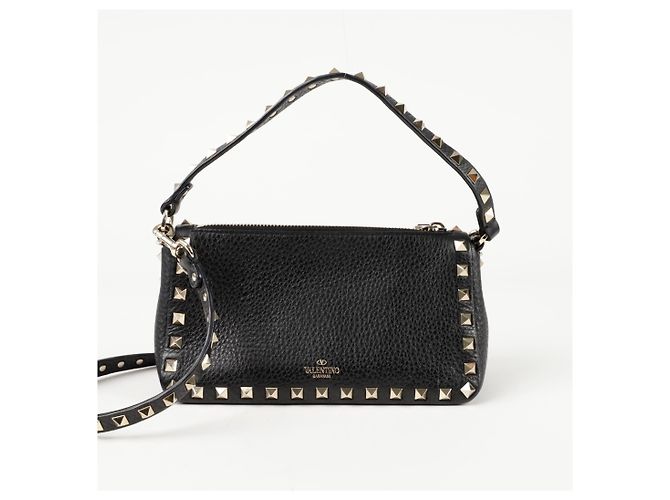 Valentino Bolso de Hombro Rockstud Small Tote Negro - vista 4