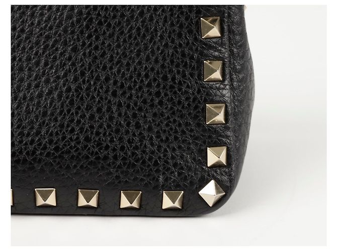 Valentino Bolso de Hombro Rockstud Small Tote Negro - vista 6