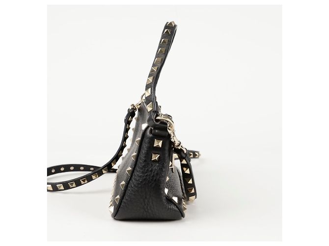 Valentino Bolso de Hombro Rockstud Small Tote Negro - vista 7