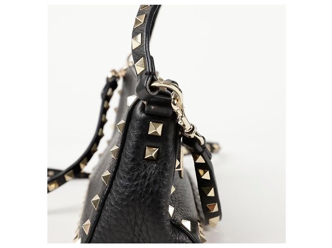 Valentino Bolso de Hombro Rockstud Small Tote Negro - vista 8