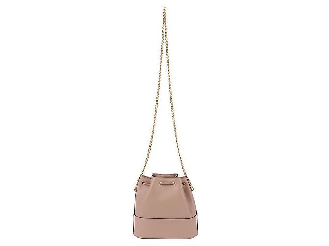 Valentino Logo-Ketten-Eimer Tasche Pink - Ansicht 5