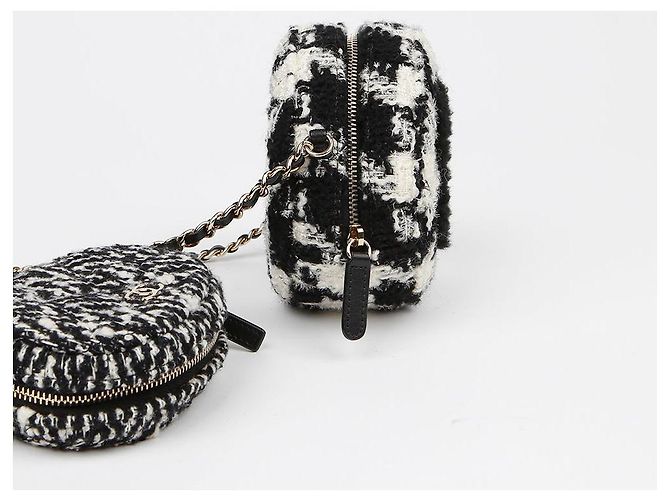 Chanel Borsa a spalla incrociata Double Duo Mini Nero - vista 5
